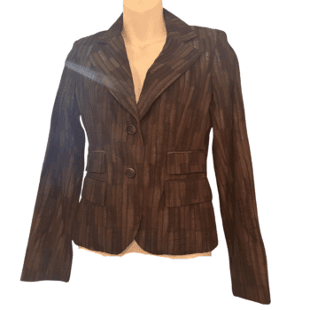 Pink Tartan Black Blazer